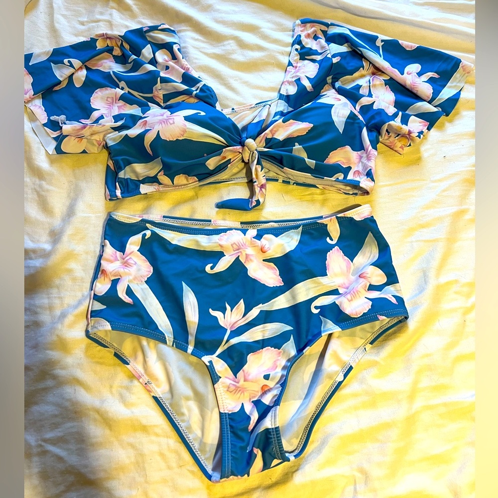 MeetCurve High Waist Bikini Set size M